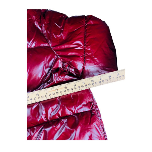 A New Day Womens Puffer Water Resistant Zip Lined Jacket Outdoor Maroon XXL - Picture 9 of 11